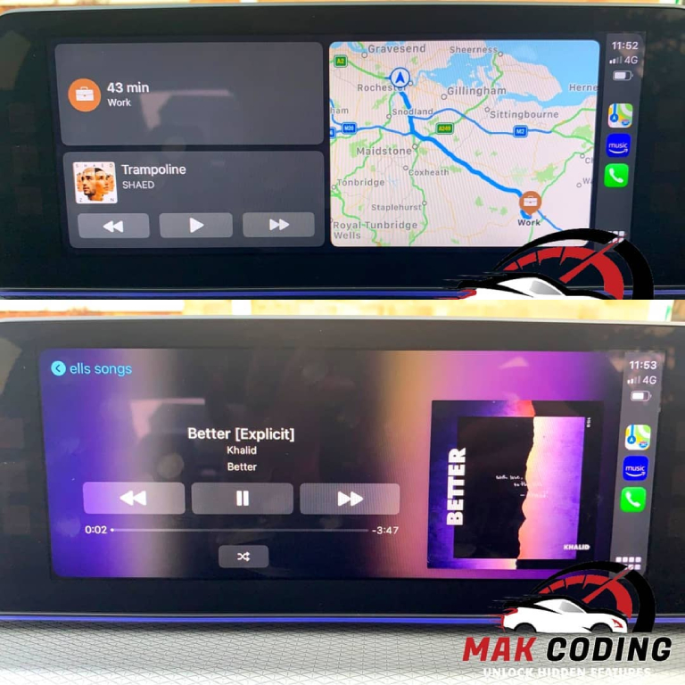 Carplay fullscreen bmw