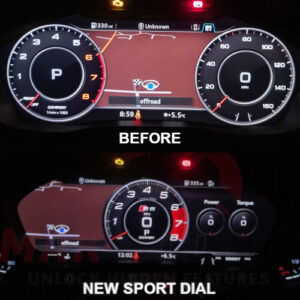 Audi Sport Dial Layout Activation – A4 B9, A5 B9, Q7 4M, TT MK3