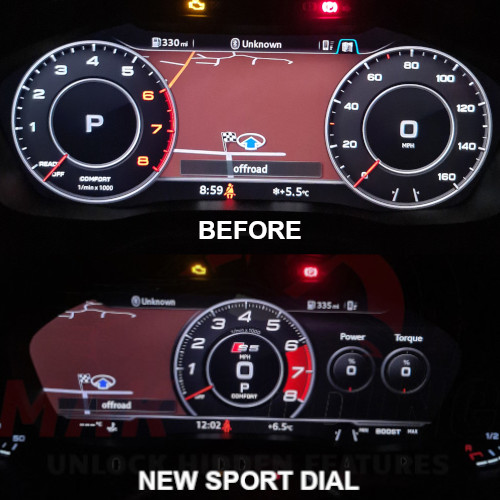Audi-Sport-Dial-Activation-Before-After