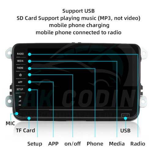 VW-RCD880-Pro-Headunit-Carplay-Hardware